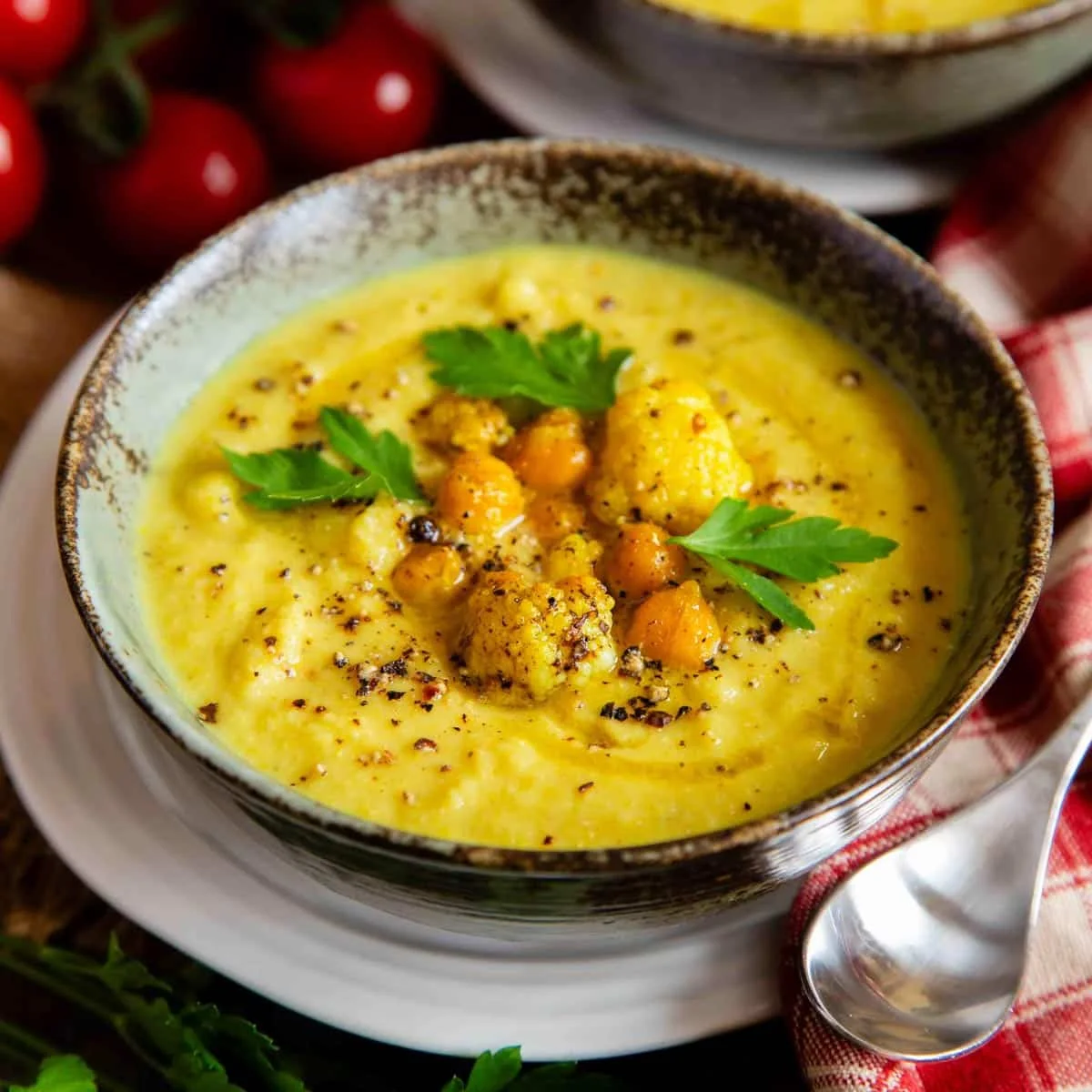 Cauliflower & Chickpea Soup