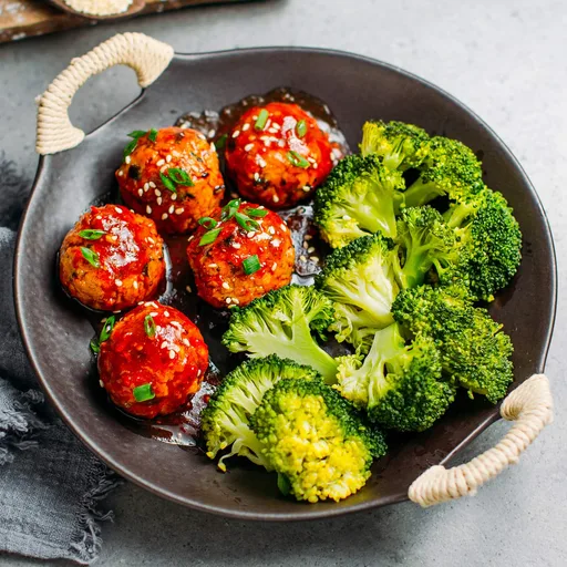 Tofu Meatballs in Sweet & Sour Sauce