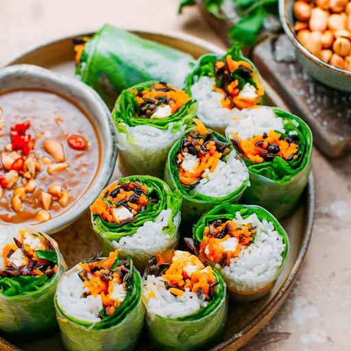 Rollitos de primavera vietnamitas veganos (Goi Cuon)