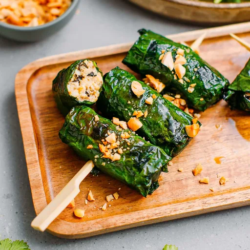 Grilled Wild Betel Leaves (Cuốn Lá Lốt)