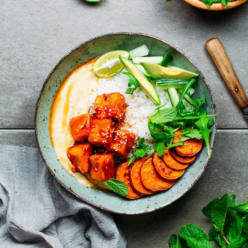 Bol de Tofu Agridulce