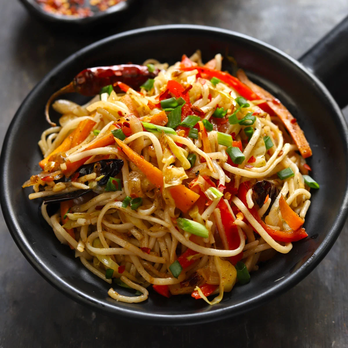 Receta de fideos picantes al ajo