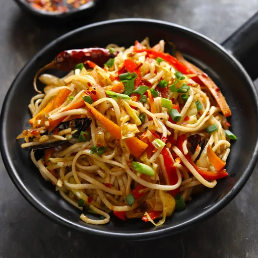 Receta de fideos picantes al ajo