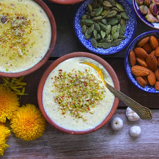 Kesar Makhana Phirni Recipe
