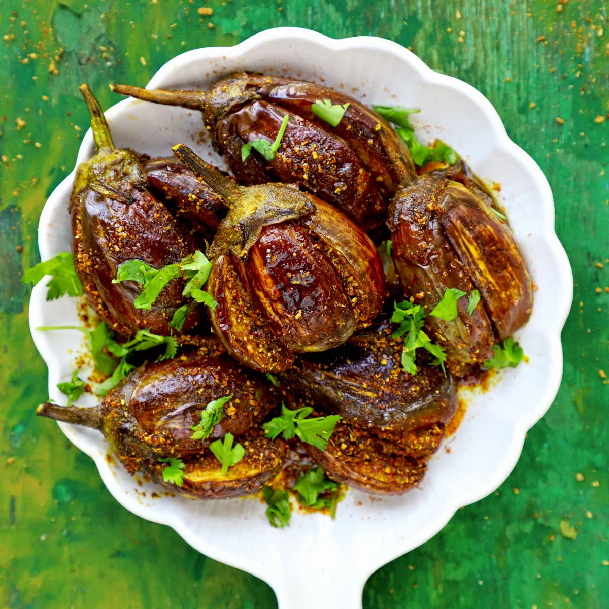 Achari Bharwa Baingan Recipe