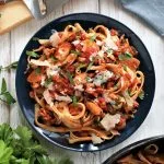 Pasta con marisco