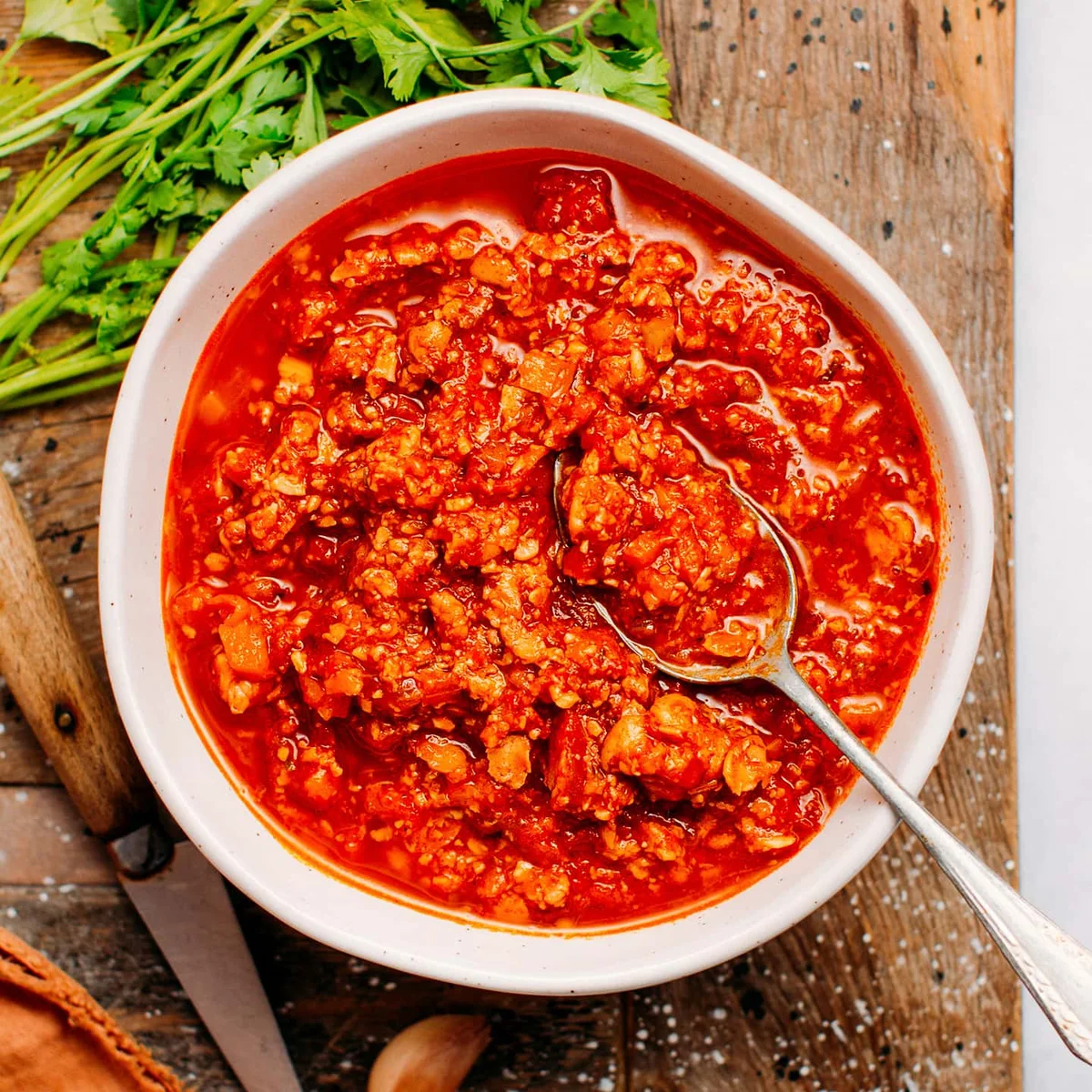 Vegan Tempeh Bolognese