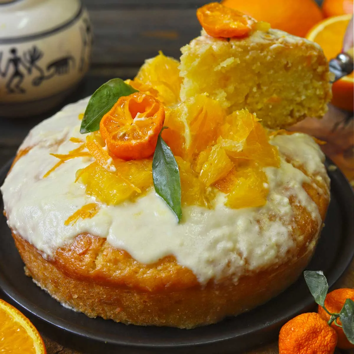 Eggless Orange Cake Recipe