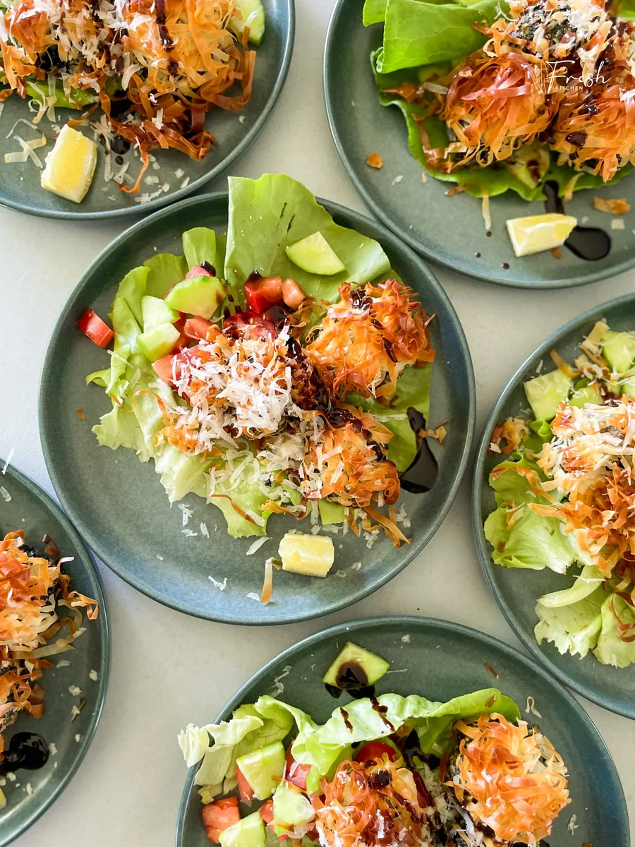 Christmas Spinach Nests