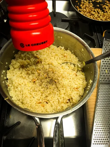 Exotic mushroom bulgur wheat