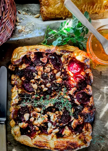 beetroot and Blue Cheese tart