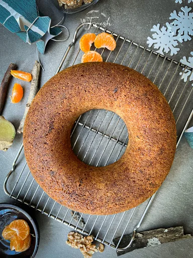 Walnut Cranberry and Naartjie Cake