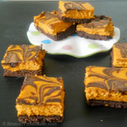Pumpkin Cheesecake Brownies