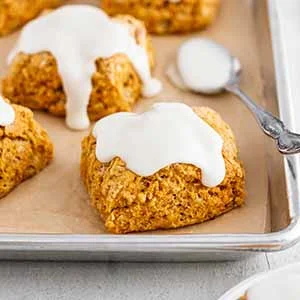 Sweet Potato Biscuits with Marshmallow Icing