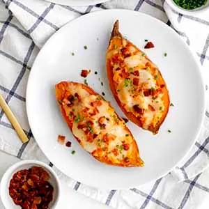 Twice Baked Sweet Potatoes