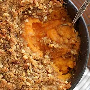 Sweet Potato Casserole with Streusel Topping