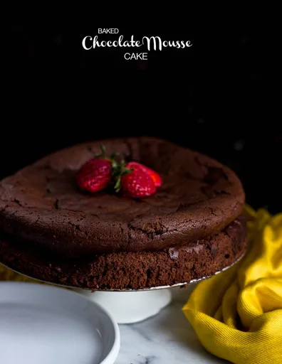 Pastel de Mousse de Chocolate al Horno