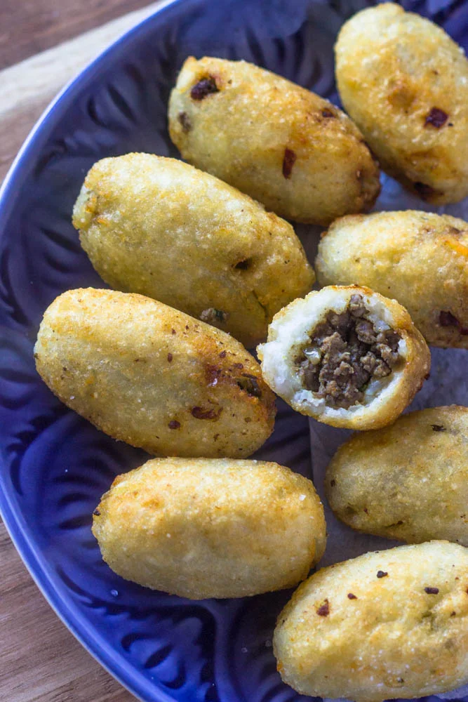 Iraqi Rice & Potato Balls (Kubbat timman, Arancini)