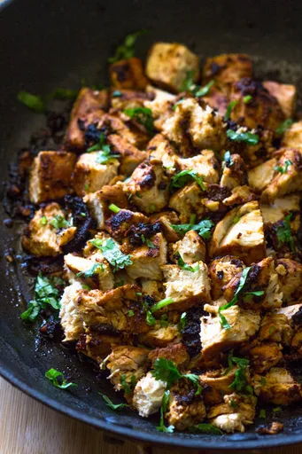 Pechugas de pollo estilo Qdoba