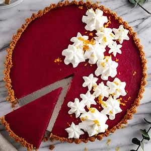 Tarta de arándanos rojos