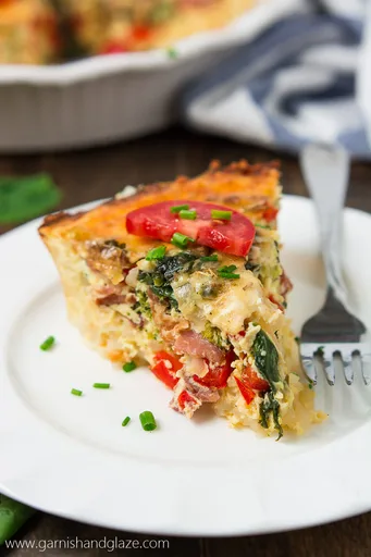 Quiche roja y verde