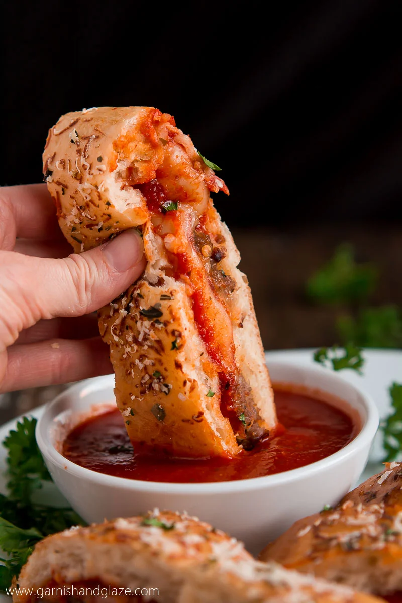 Sausage & Pepperoni Stromboli
