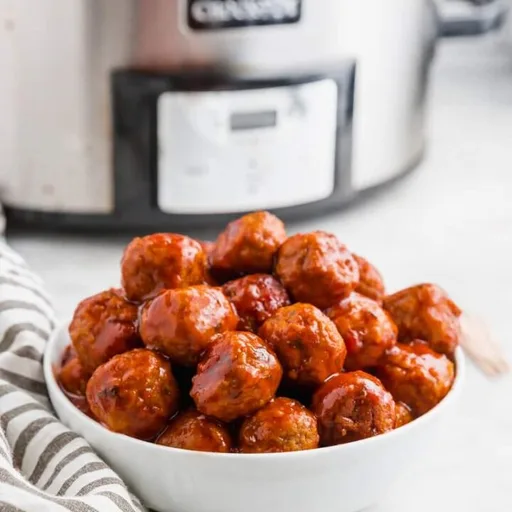 Crockpot BBQ Meatballs