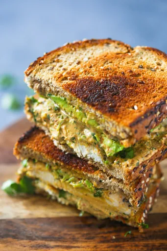 Lightened Up Chipotle Chicken and Avocado Melts