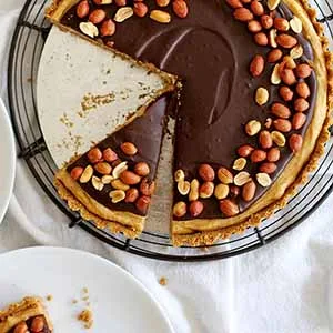 Tarta de chocolate y mantequilla de cacahuete