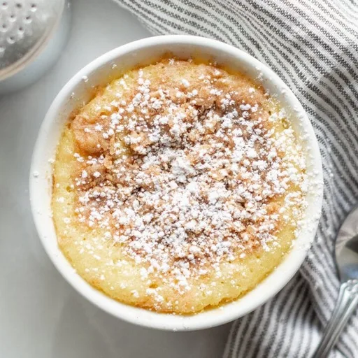 Bizcocho de café en taza sin gluten