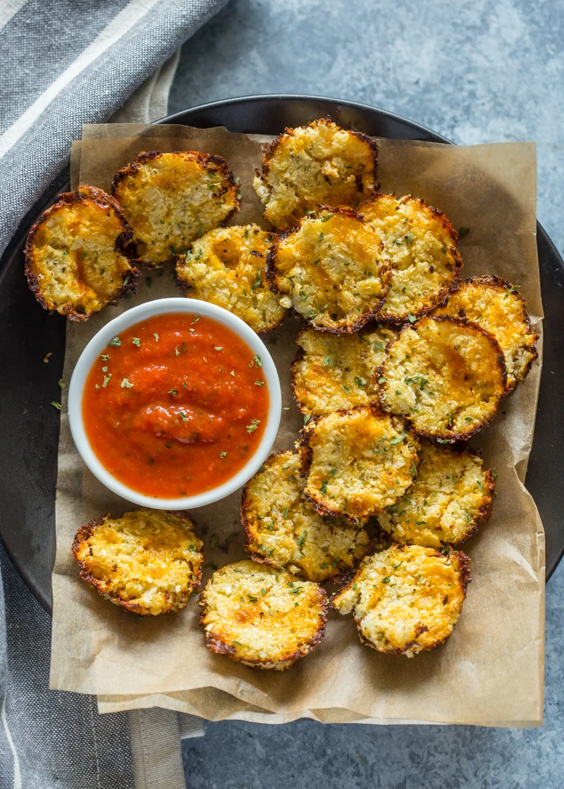 Bocaditos de Coliflor al Horno con Cheddar de 3 Ingredientes