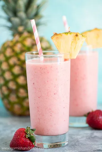 Batido tropical de fresa