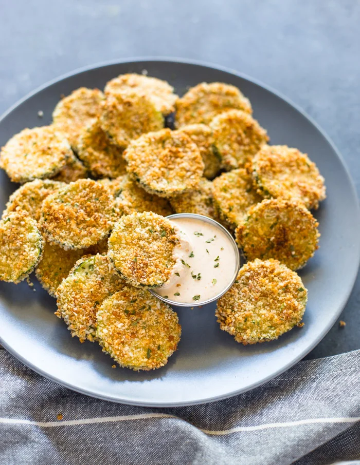 Crispy Baked Zucchini Chips