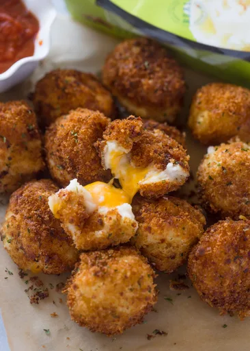 Cheese Stuffed Bacon Mashed Potato Balls + Giveaway!