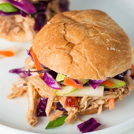 Apple Bourbon Pulled Pork Sliders
