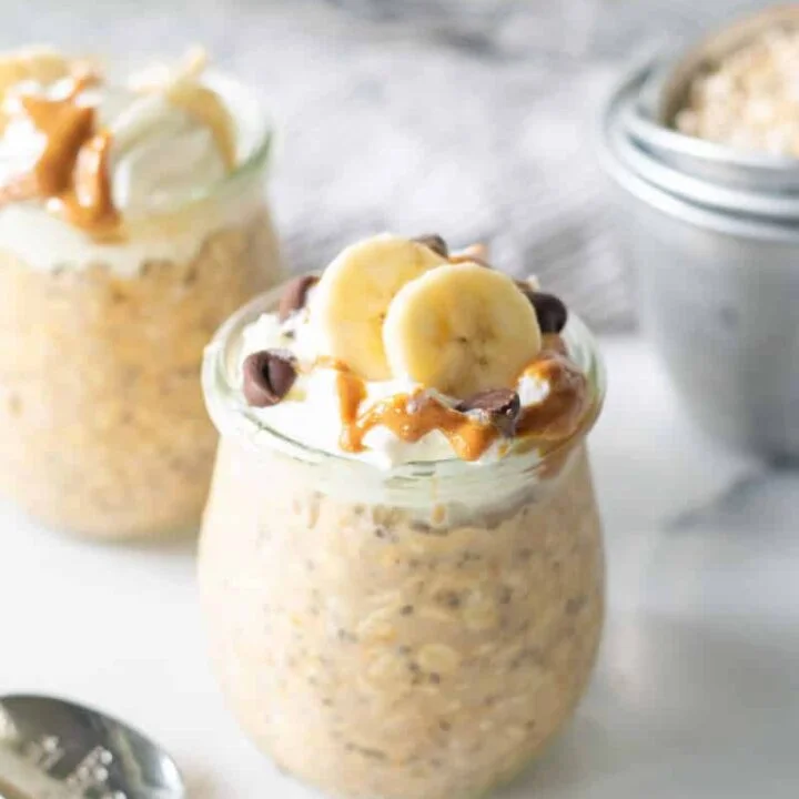 Peanut Butter Banana Overnight Oats