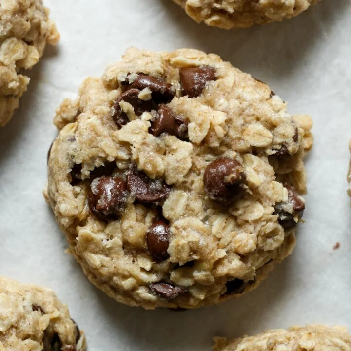 Cookies vegan sans gluten à la banane et aux pépites de chocolat