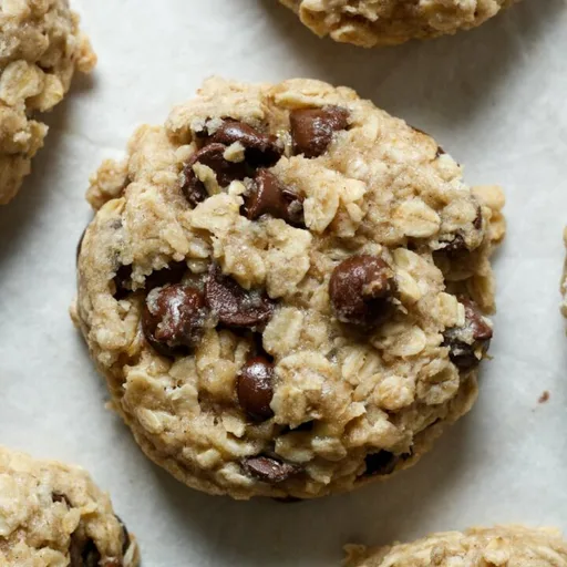 Cookies vegan sans gluten à la banane et aux pépites de chocolat