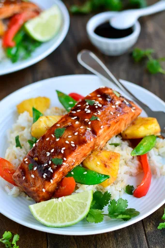Teriyaki Salmon Stir Fry