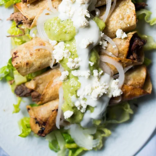 Flautas mexicanas keto y sin gluten