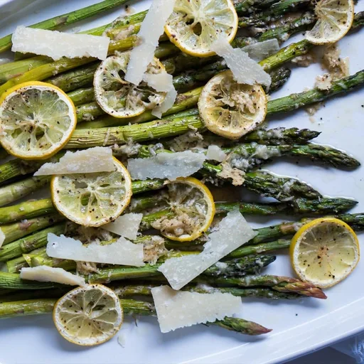Espárragos asados al limón y parmesano ?