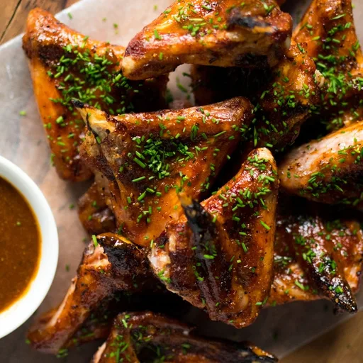 Alitas de pollo keto a la barbacoa asadas