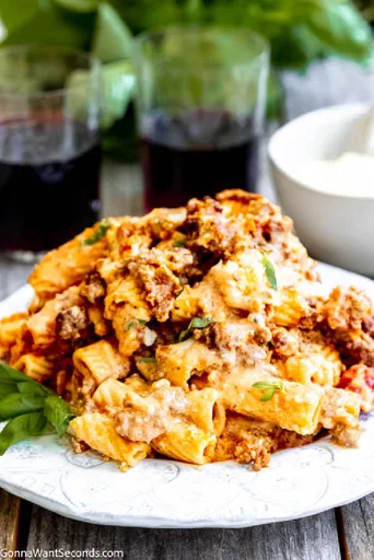 Rigatoni al horno