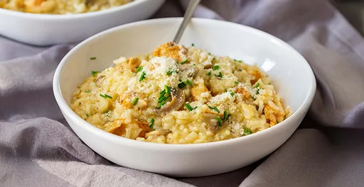 Risotto de Pollo y Champiñones