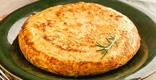 Tortilla de Papas con Cebolla