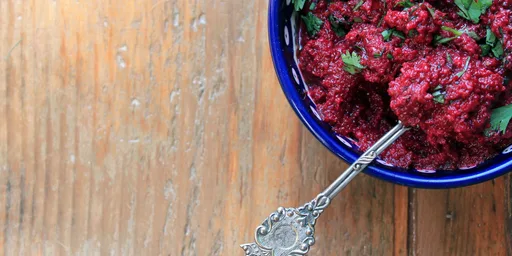 Beetroot and roasted almond dip