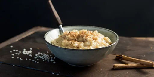 Vegan spiced rice pudding