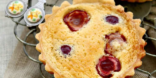 Cherry clafoutis tartlets