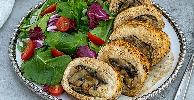 Pollo Relleno con Champiñones