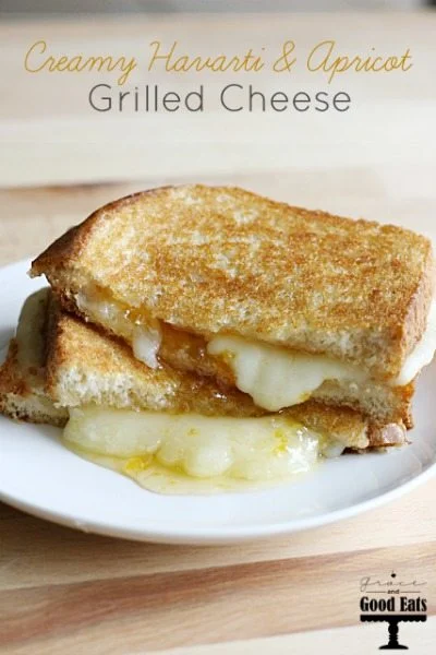 Creamy Havarti and Apricot Grilled Cheese